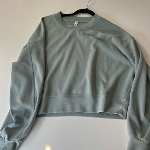 Lululemon perfectly oversized cropped crew * softstreme - Misty Glade